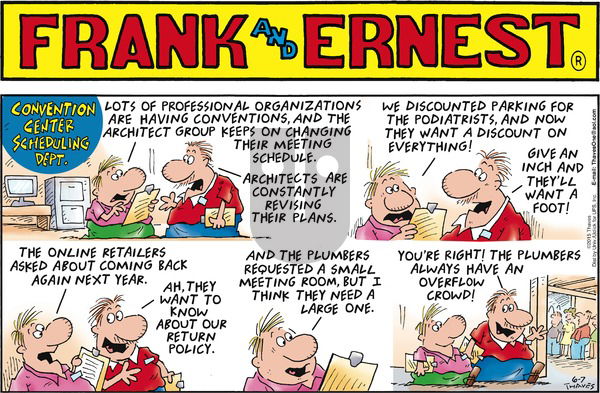 Frank and Ernest on Sunday June 7, 2015 Comic Strip