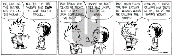 Calvin and Hobbes - Thursday May 18, 2023 Comic Strip