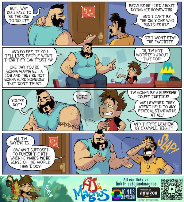AJ and Magnus on Sunday September 29, 2024 Comic Strip