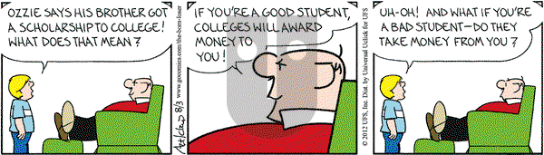 The Born Loser on Friday August 3, 2012 Comic Strip