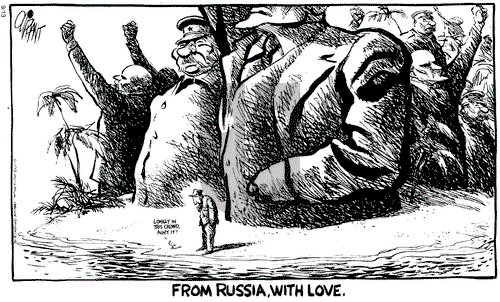Pat Oliphant on Saturday September 14, 1991 Comic Strip