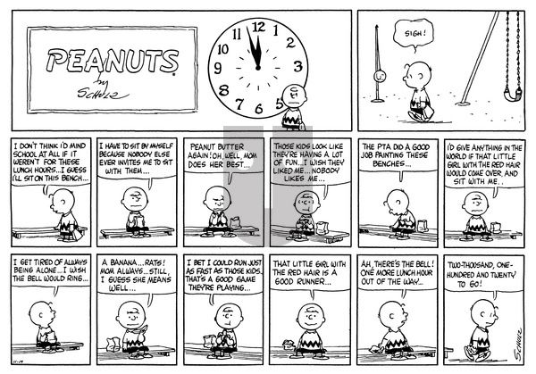 Peanuts on Sunday November 19, 1961 Comic Strip