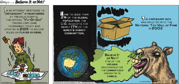 Ripley's Believe It or Not - Sunday March 19, 2023 Comic Strip