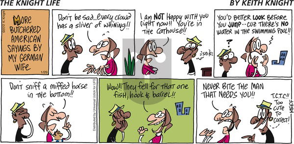 The Knight Life on Sunday January 29, 2012 Comic Strip