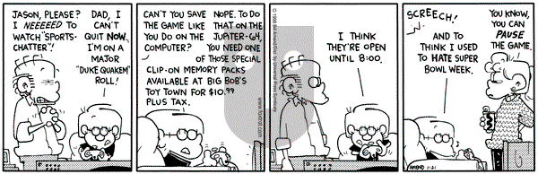 FoxTrot on Wednesday January 21, 1998 Comic Strip