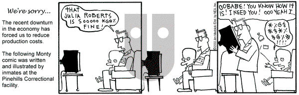 Monty on Friday February 8, 2002 Comic Strip