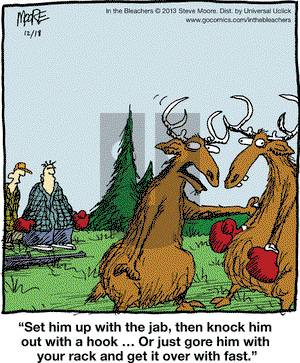 In the Bleachers on Wednesday December 18, 2013 Comic Strip