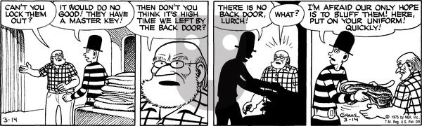 Alley Oop on Friday March 14, 1975 Comic Strip