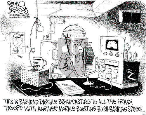 Glenn McCoy on Thursday March 20, 2003 Comic Strip