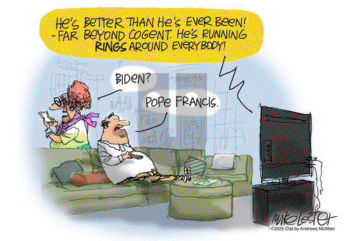 Mike Lester on Monday April 28, 2025 Comic Strip