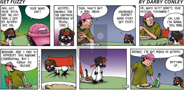 Get Fuzzy on Sunday April 8, 2007 Comic Strip