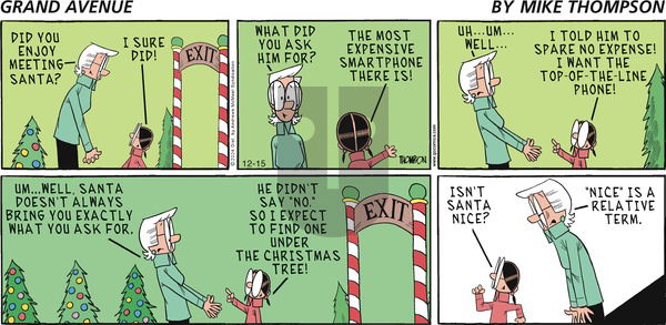 Grand Avenue on Sunday December 15, 2024 Comic Strip