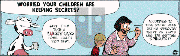 Lucky Cow on Saturday July 14, 2007 Comic Strip