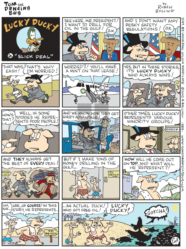 Tom the Dancing Bug on Friday May 28, 2010 Comic Strip