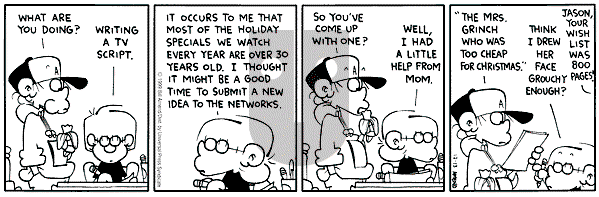 FoxTrot on Monday April 17, 2000 Comic Strip