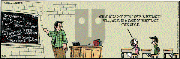 Grand Avenue on Thursday March 17, 2016 Comic Strip