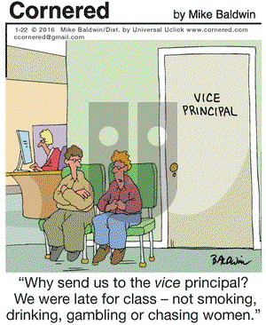 Cornered on Friday January 22, 2016 Comic Strip
