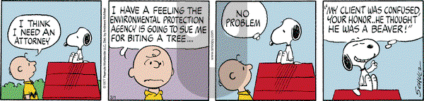 Peanuts - Friday March 1, 2024 Comic Strip