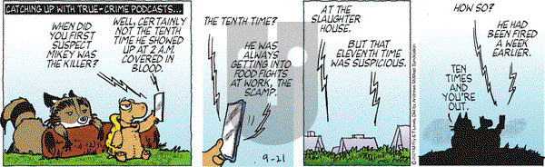 Over the Hedge on Tuesday September 21, 2021 Comic Strip