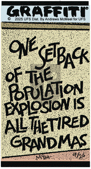 Graffiti on Saturday April 26, 2025 Comic Strip