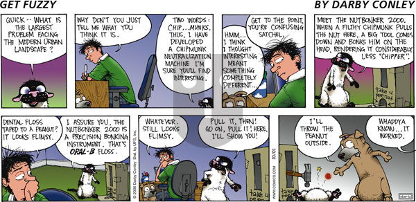 Get Fuzzy on Sunday October 1, 2006 Comic Strip
