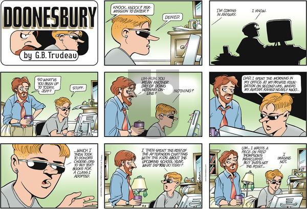 Doonesbury on Tuesday May 20, 2008 Comic Strip