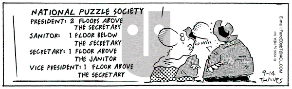 Frank and Ernest on Saturday September 14, 1996 Comic Strip