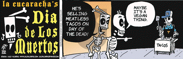 La Cucaracha on Thursday October 30, 2014 Comic Strip