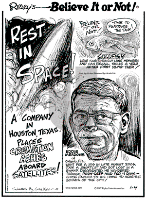 Ripley's Believe It or Not on Thursday January 4, 2007 Comic Strip