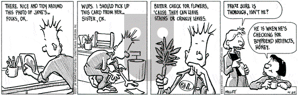 Frazz on Wednesday April 25, 2001 Comic Strip