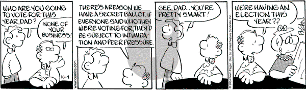 Drabble on Saturday October 9, 2004 Comic Strip
