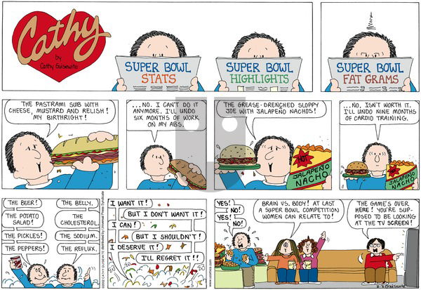 Cathy Classics on Sunday February 3, 2013 Comic Strip