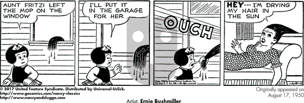 Nancy Classics on Thursday August 17, 2017 Comic Strip
