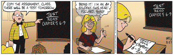 Luann on Monday August 27, 2007 Comic Strip