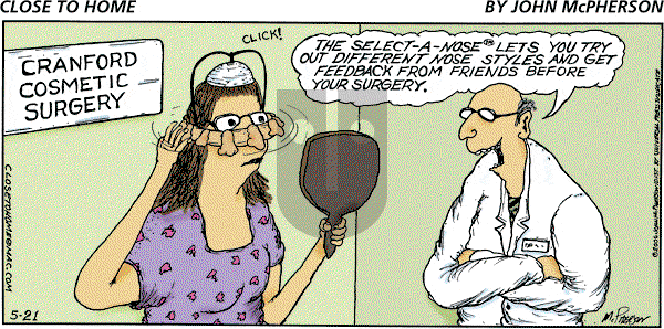 Close to Home on Sunday May 21, 2006 Comic Strip