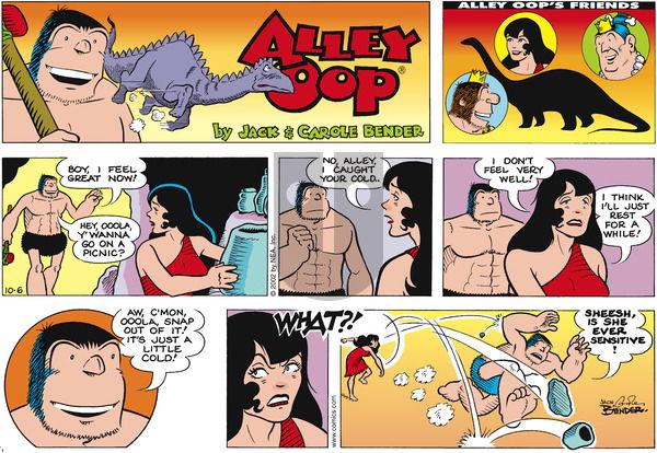 Alley Oop on Sunday October 6, 2002 Comic Strip