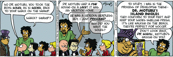 Cleats on Friday November 7, 2003 Comic Strip