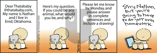 Thatababy on Thursday October 2, 2014 Comic Strip