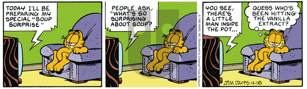 Garfield on Thursday April 18, 1996 Comic Strip
