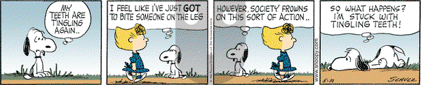 Peanuts - Tuesday May 31, 2011 Comic Strip
