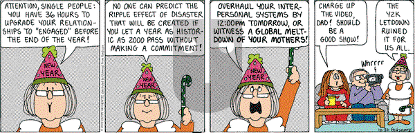 Cathy Classics on Saturday December 30, 2000 Comic Strip