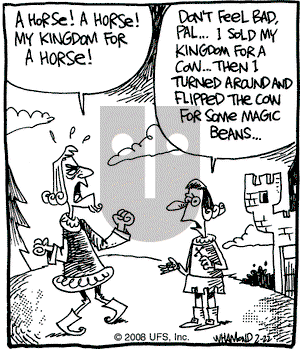 Reality Check on Friday February 22, 2008 Comic Strip
