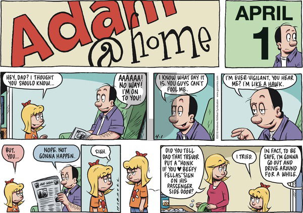 Adam@Home on Sunday April 1, 2018 Comic Strip