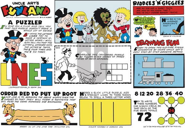 Uncle Art's Funland on Sunday December 5, 2021 Comic Strip