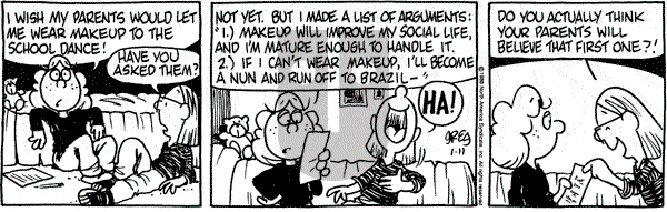 Luann on Monday January 11, 1988 Comic Strip
