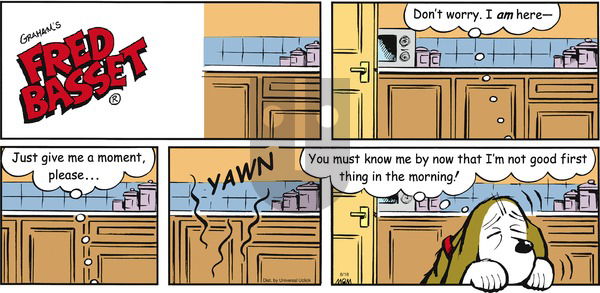 Fred Basset - Sunday August 18, 2013 Comic Strip