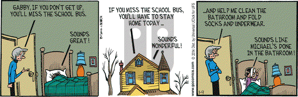 Grand Avenue on Thursday January 9, 2014 Comic Strip