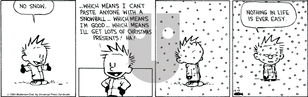 Calvin and Hobbes - Friday December 17, 1993 Comic Strip