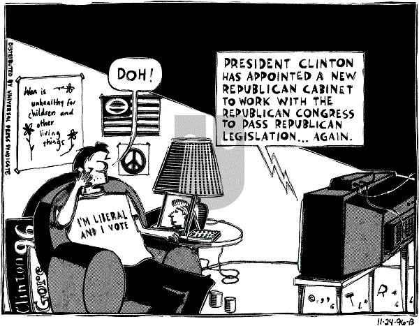 Ted Rall on Sunday November 24, 1996 Comic Strip