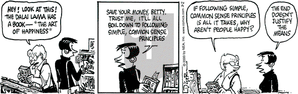 Betty on Thursday March 2, 2000 Comic Strip